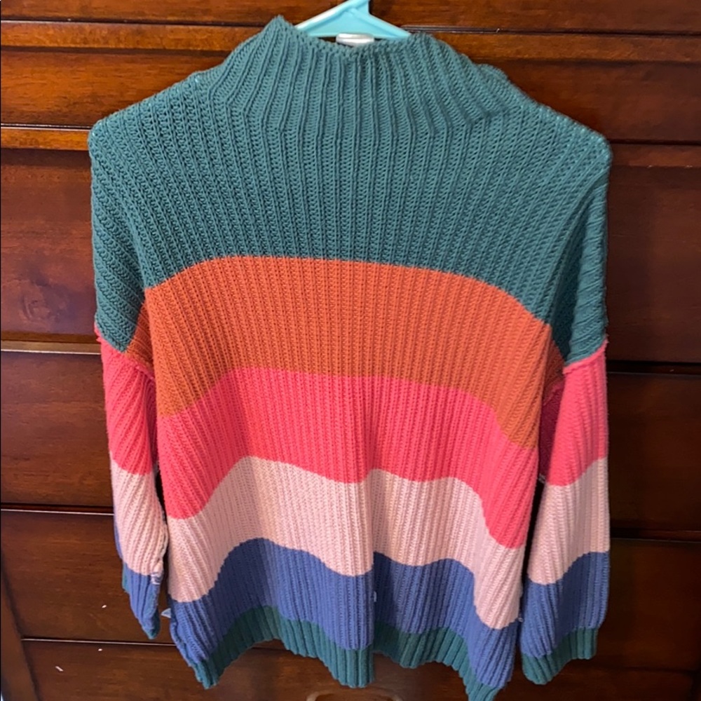 Color block sweater
